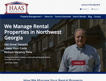 Tablet Screenshot of haasproperties.com